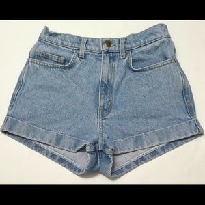 American Apparel High Waist Denim Shorts